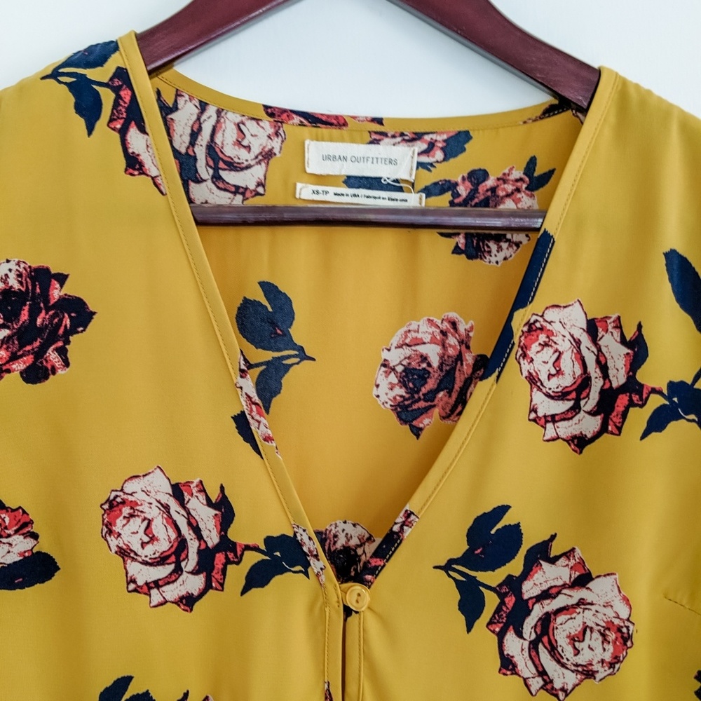 Urban Outfitters Mustard Yellow Floral Dress - Gem